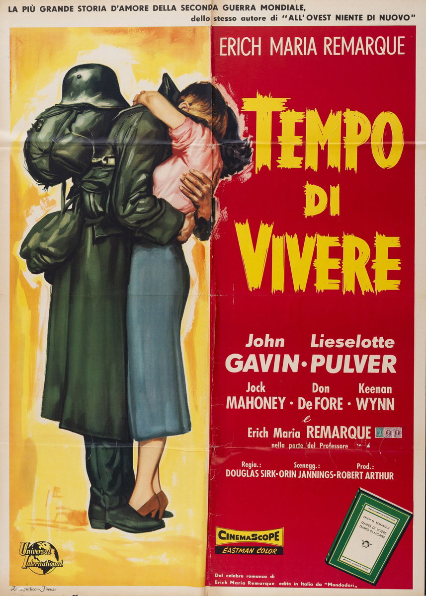 Manifesto 4 per il film Tempo di vivere (1958), dipinto da Silvano Campeggi (Nano)