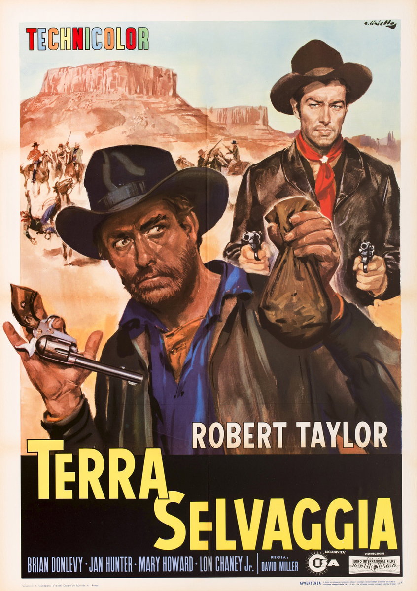 Manifesto 2 per il film Terra selvaggia (1941), dipinto da Averardo Ciriello