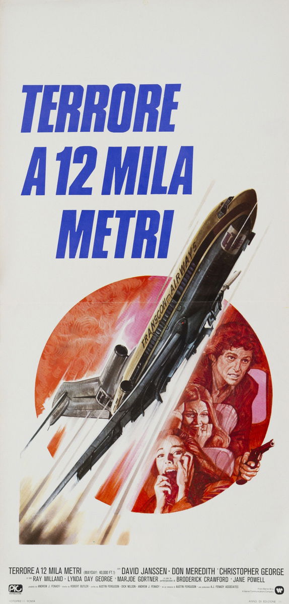 Mayday at 40,000 Feet - Lobby Card 1