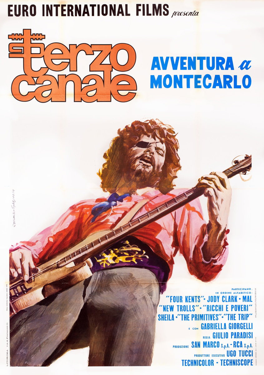 Poster 2 for the film Terzo canale - Avventura a Montecarlo (1970), painted by Rodolfo Gasparri