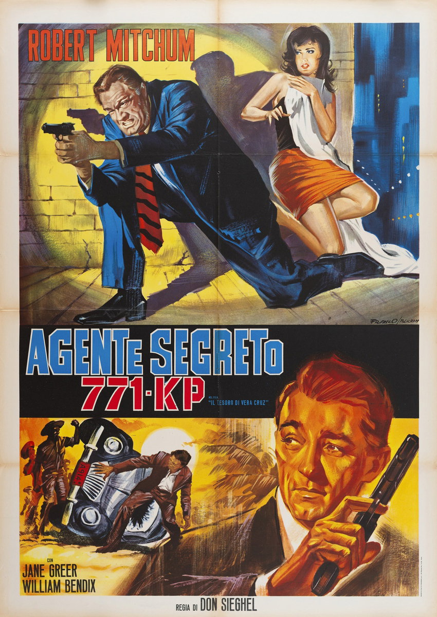 Manifesto 2 per il film Il tesoro di Vera Cruz (1949), dipinto da Franco Picchioni