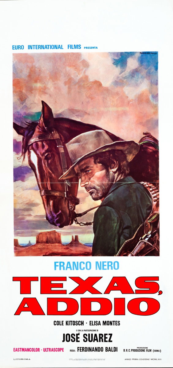Locandina 3 for the film Texas, Adios (1966), painted by Rodolfo Gasparri