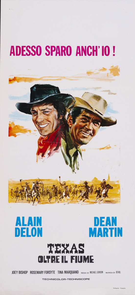 Locandina 2 for the film Texas Across the River (1966), painted by Basilio Morini