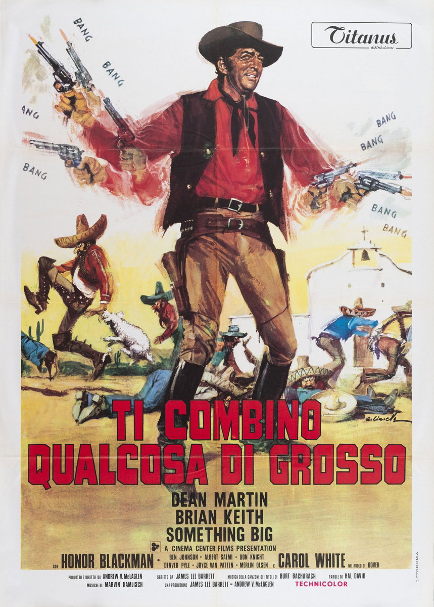Manifesto 2 per il film Ti combino qualcosa di grosso (1971), dipinto da Averardo Ciriello