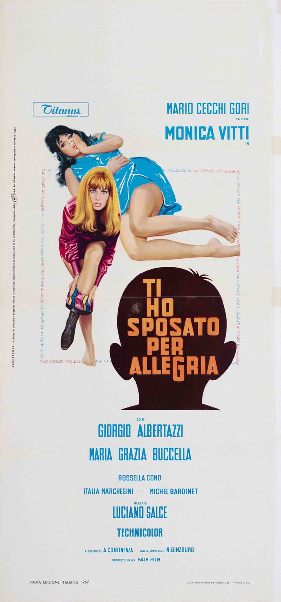 Locandina 2 per il film Ti ho sposato per allegria (1967)