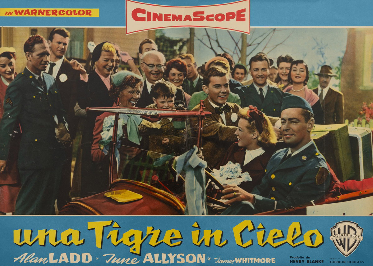 Fotobusta 3 per il film Una tigre in cielo (1955)