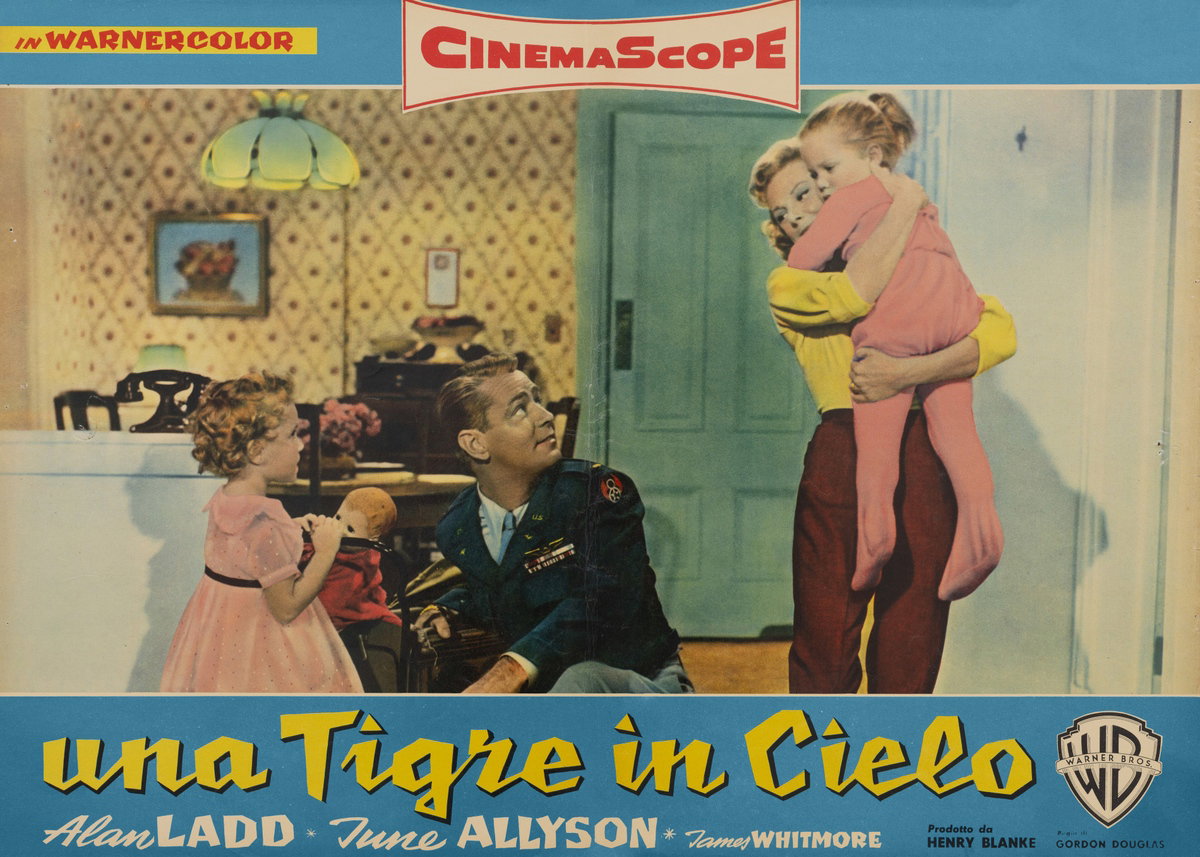 Fotobusta 4 per il film Una tigre in cielo (1955)