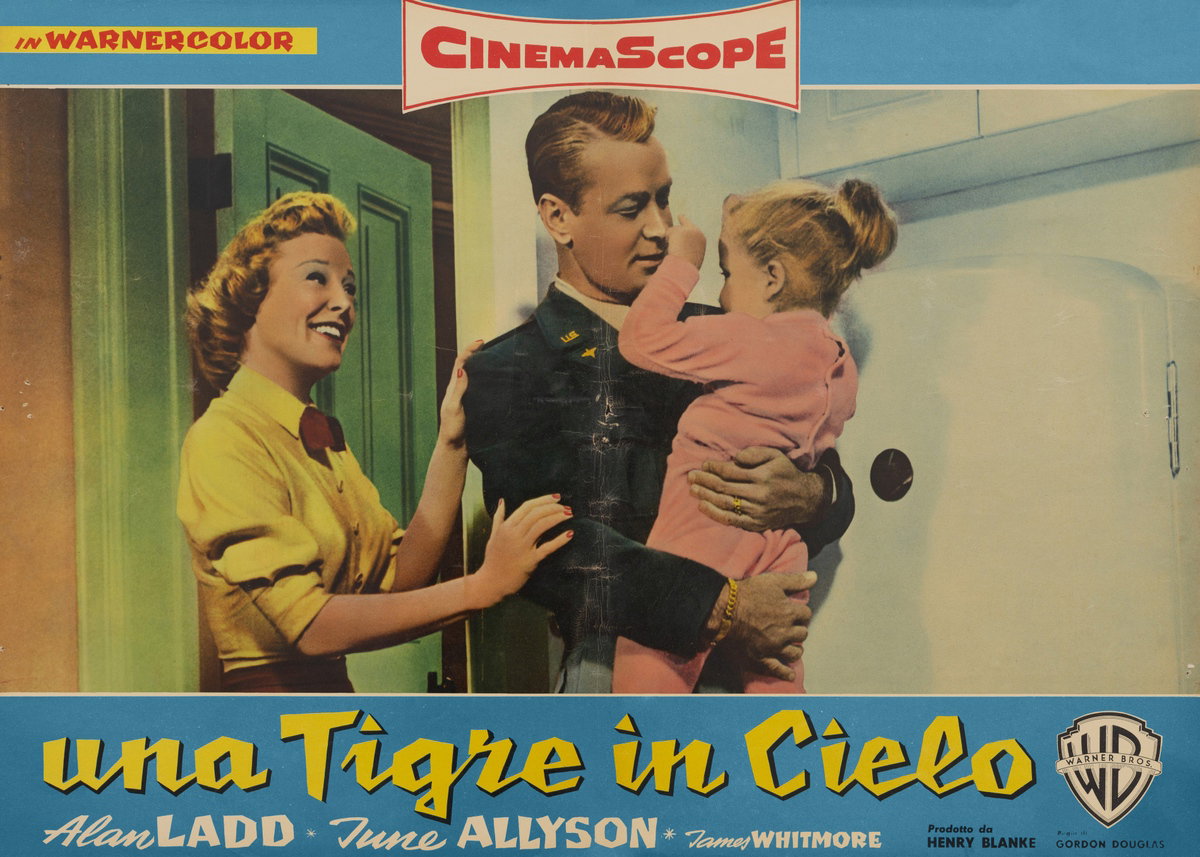 Fotobusta 9 per il film Una tigre in cielo (1955)