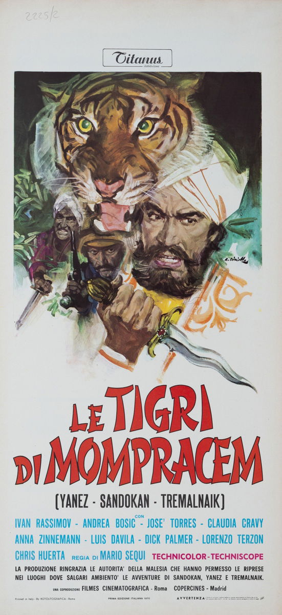 The Tigers of Mompracem - Lobby Card 1