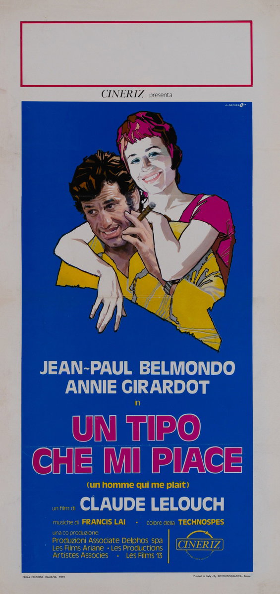 Locandina 2 for the film Love Is a Funny Thing (1969), painted by Angelo Cesselon
