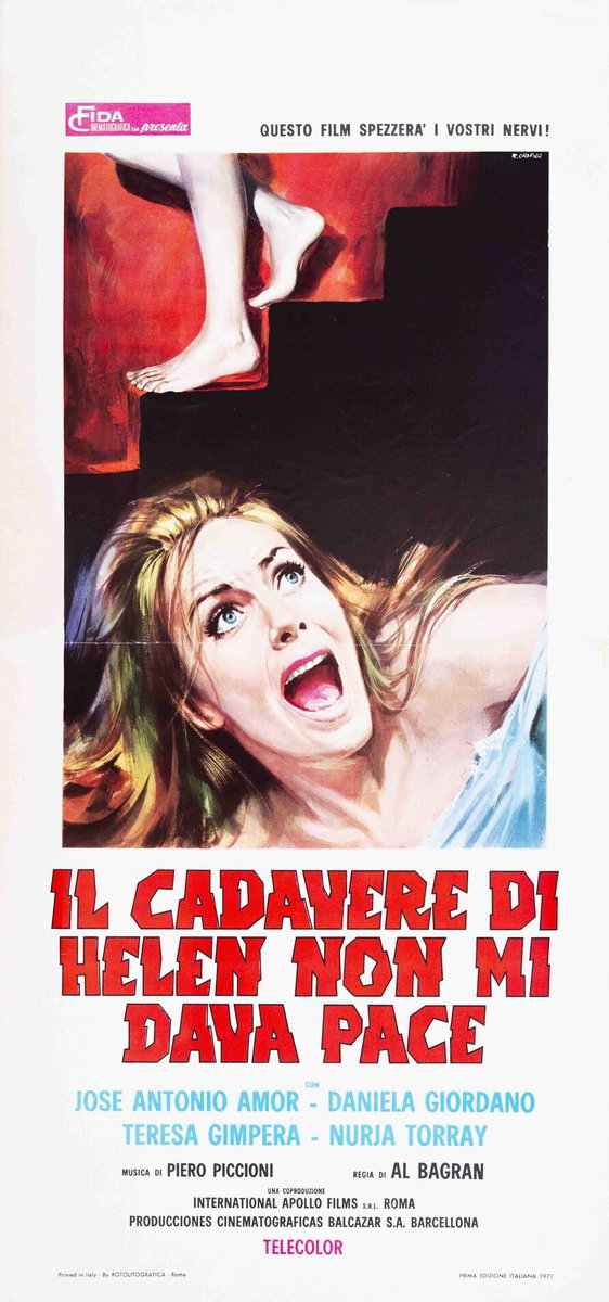 Locandina 2 per il film Una tomba aperta... una bara vuota (1972), dipinto da Renato Casaro (Renè)