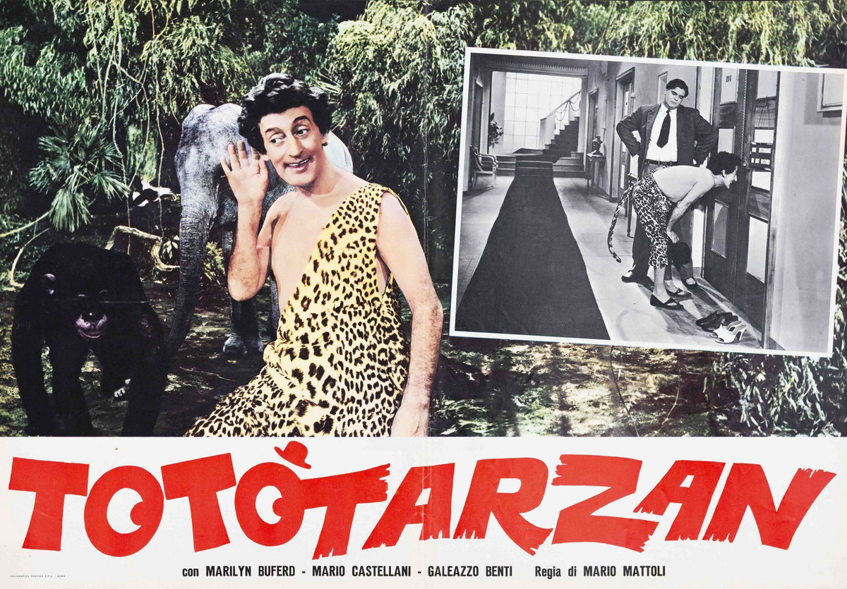 Fotobusta 4 per il film Tototarzan (1950)