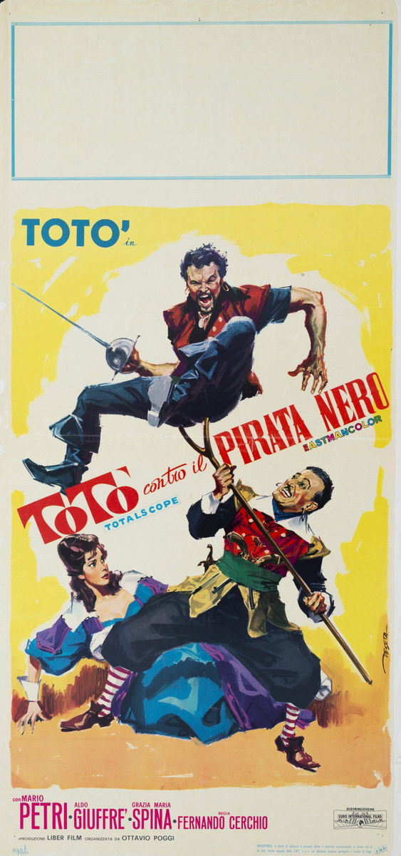 Totò versus the Black Pirate - Lobby Card 1