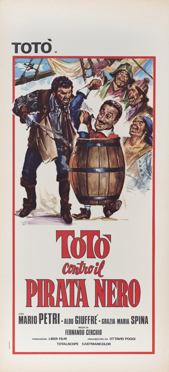 Locandina 2 per il film Totò contro il pirata nero (1964)
