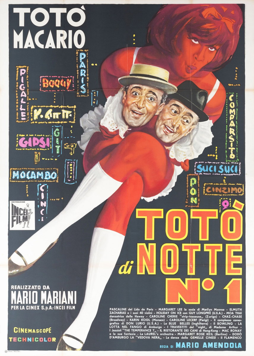 Poster 3 for the film Toto at Night (1962)