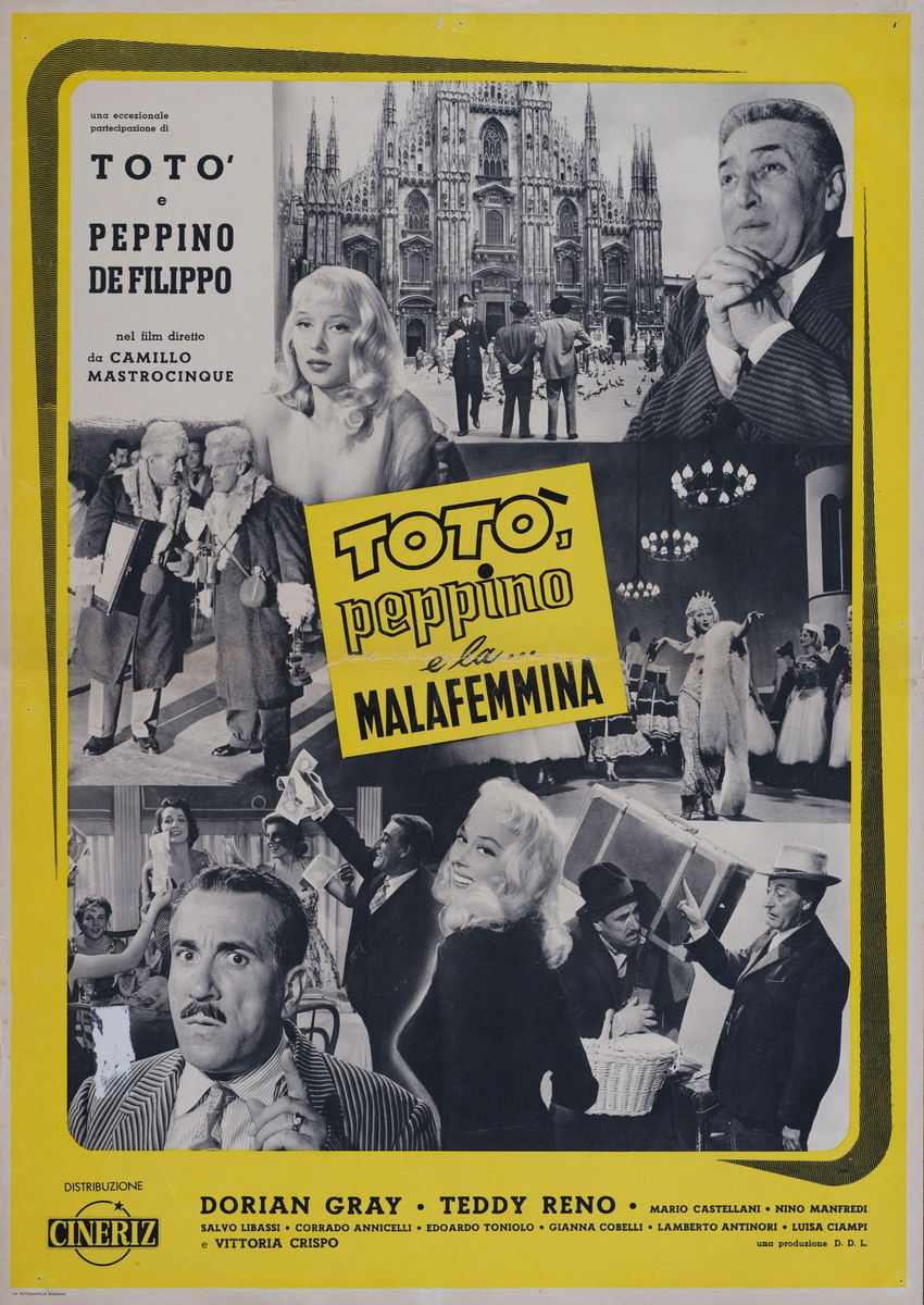 Toto, Peppino, and the Hussy - Fotobusta 1