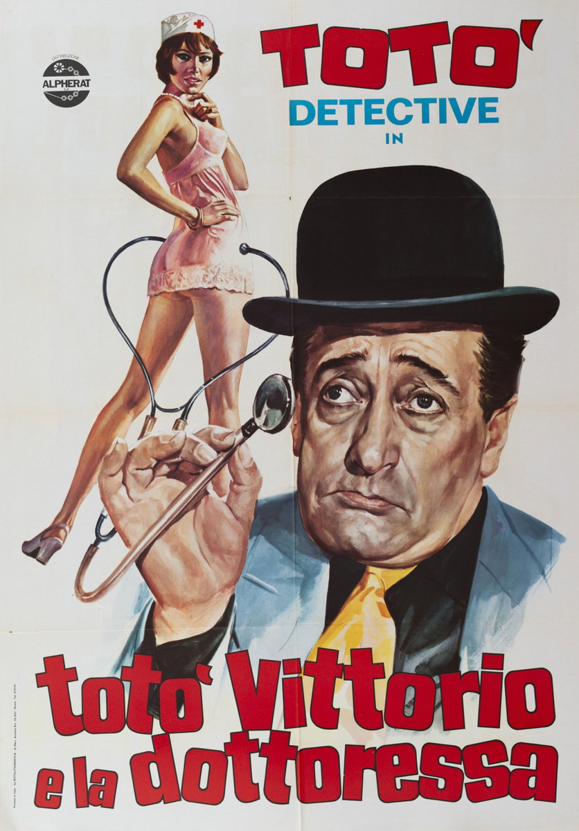 Poster 2 for the film Totò, Vittorio and the Doctor (1957)