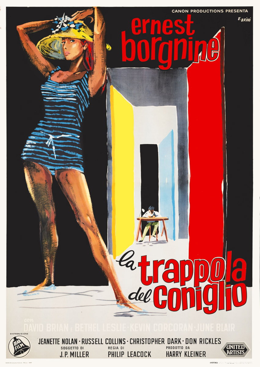 Poster 2 for the film The Rabbit Trap (1959), painted by Ercole Brini