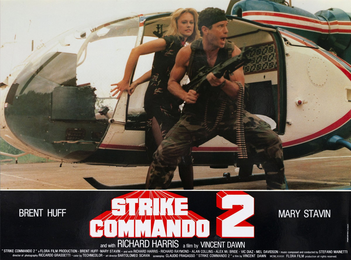 Lobby Card 2 for the film Strike Commando 2 (1988)