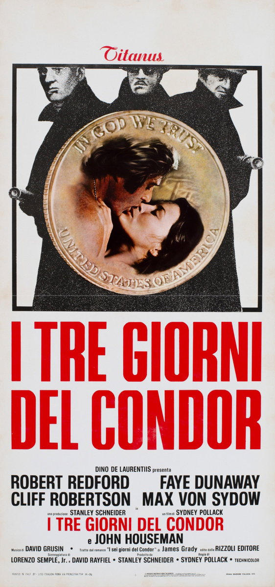 Locandina 2 for the film Three Days of the Condor (1975)