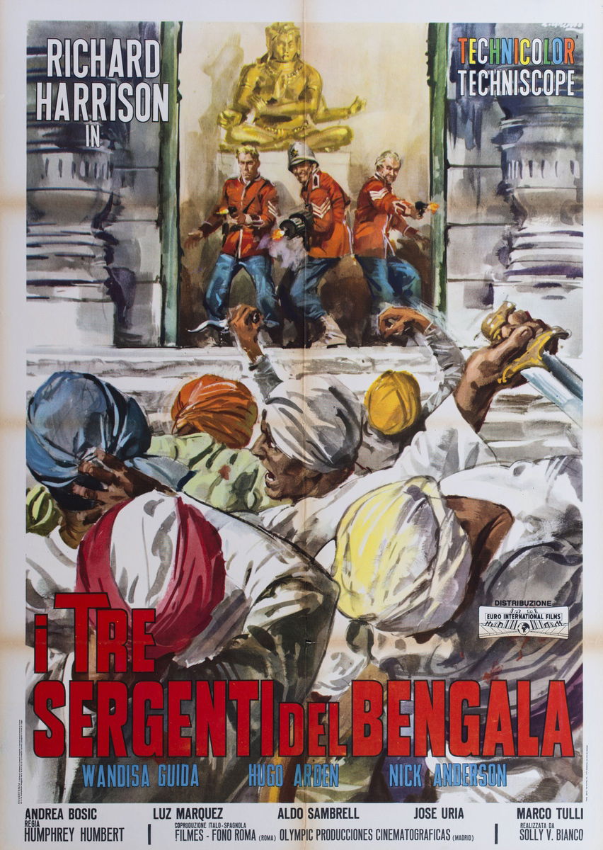 I tre sergenti del Bengala - Manifesto 1