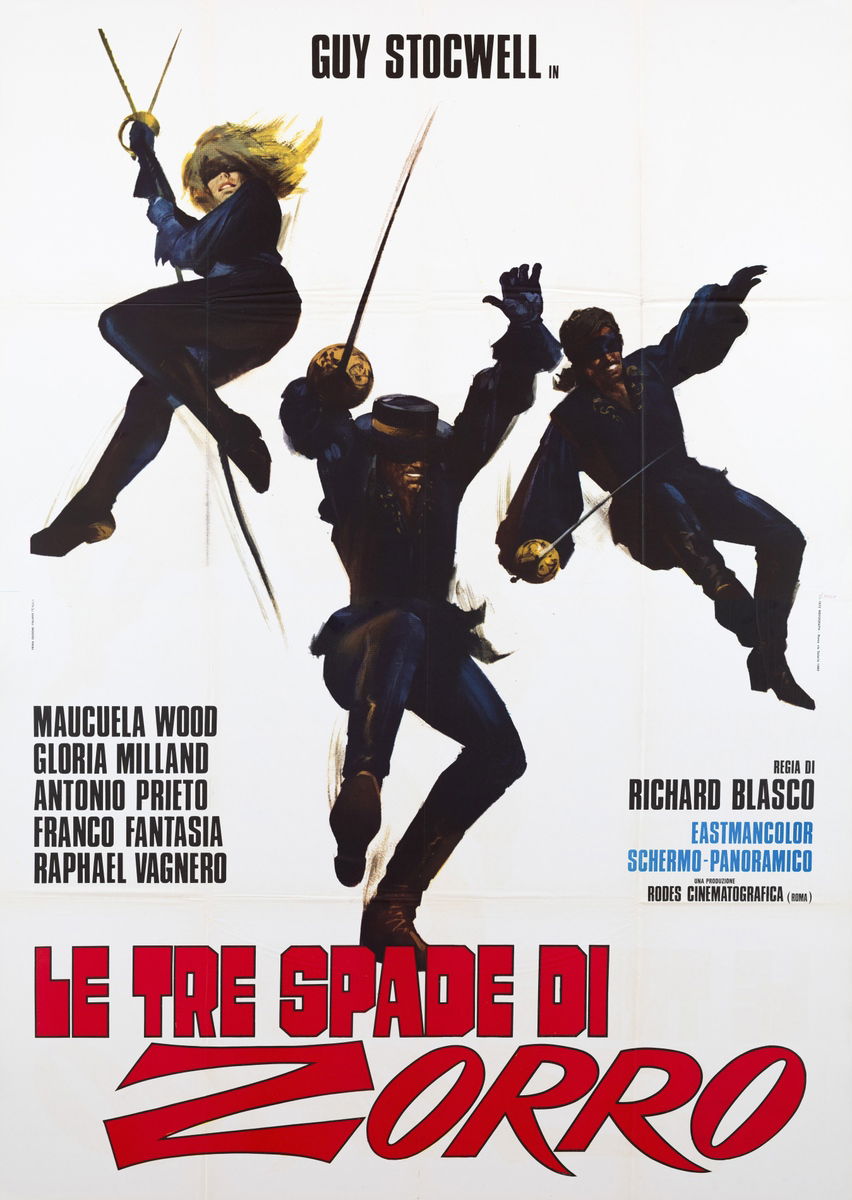 Le tre spade di Zorro - Manifesto 1