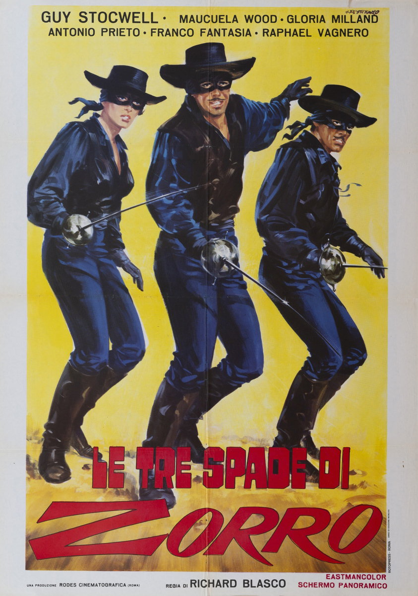 Manifesto 3 per il film Le tre spade di Zorro (1963)