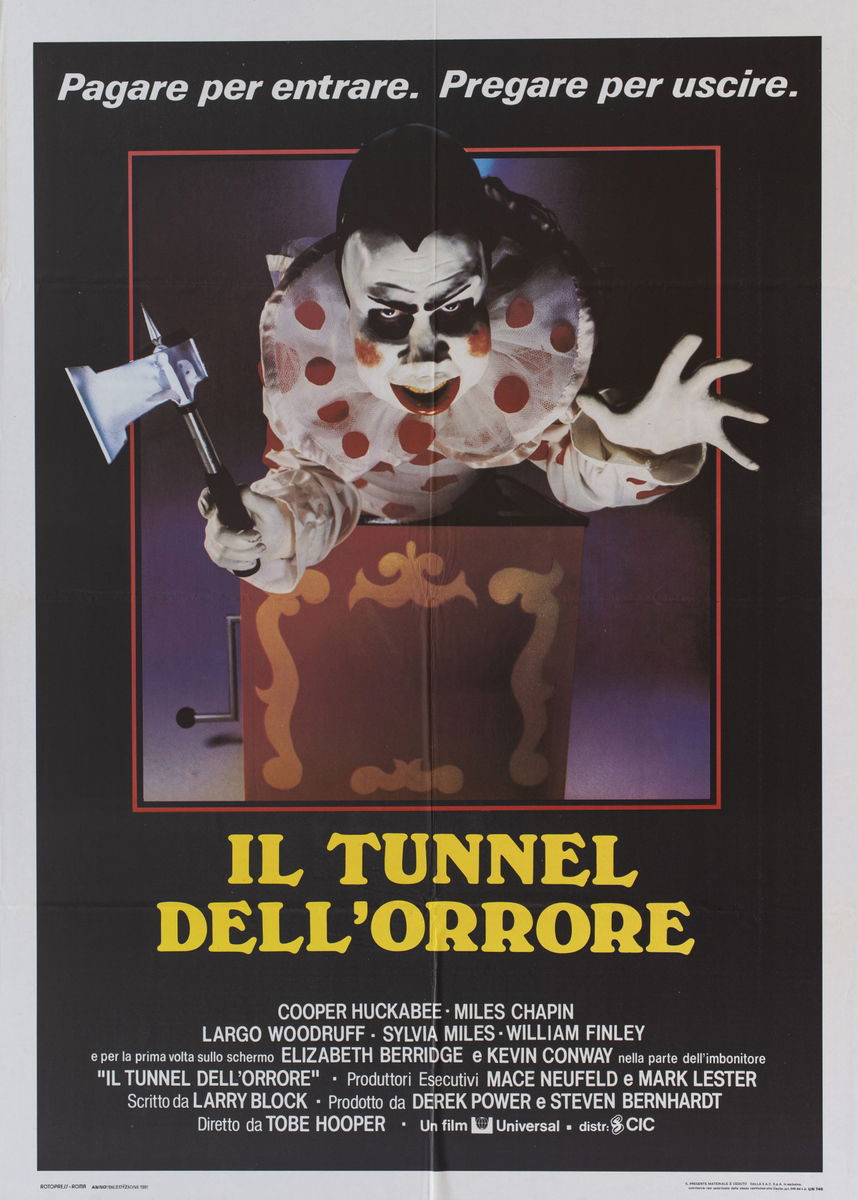 Il tunnel dell'orrore - Manifesto 1