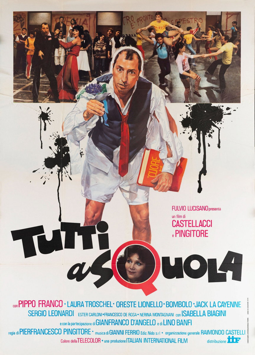 Manifesto 2 per il film Tutti a squola (1979)