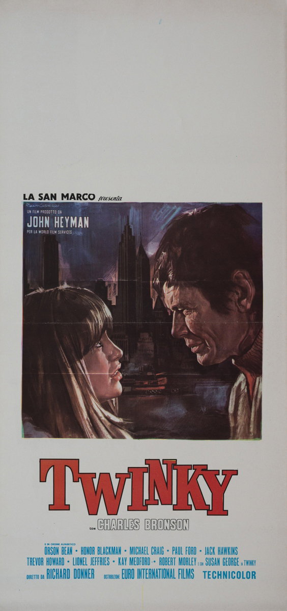 Locandina 2 for the film Twinky (1970), painted by Rodolfo Gasparri
