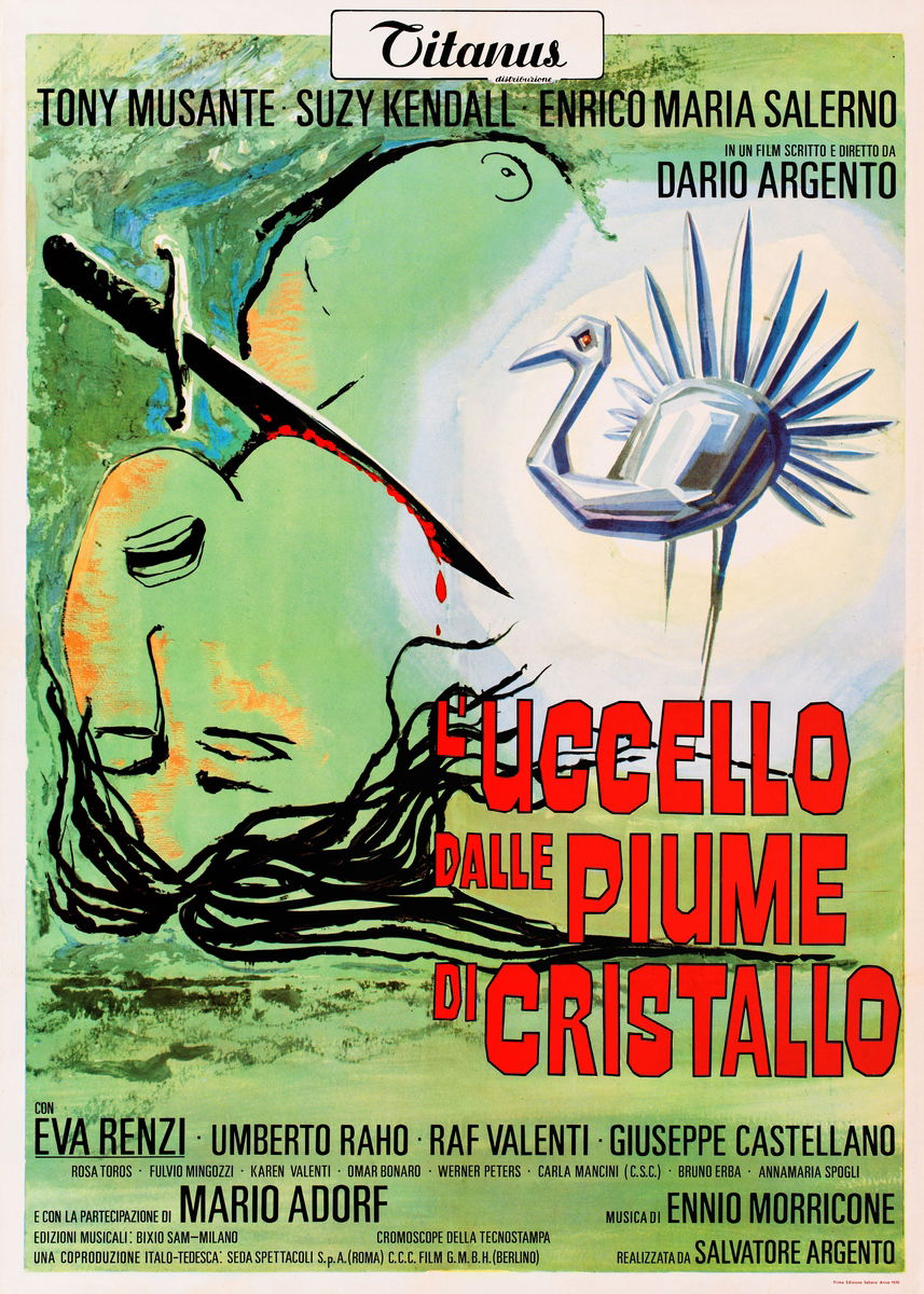 L'uccello dalle piume di cristallo - Manifesto 1