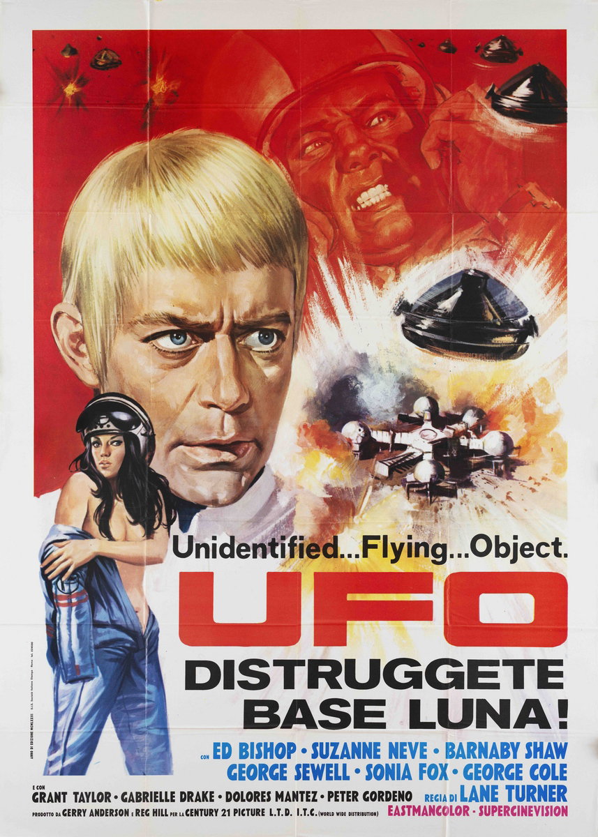 Manifesto 2 per il film UFO - Distruggete base Luna! (1971)