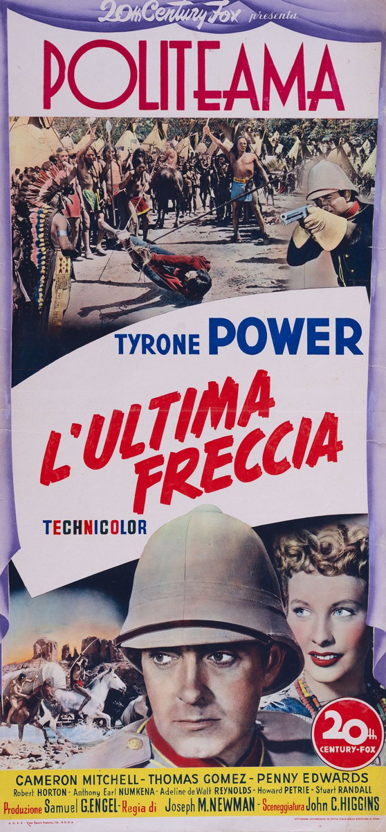 Locandina 2 per il film L'ultima freccia (1952)