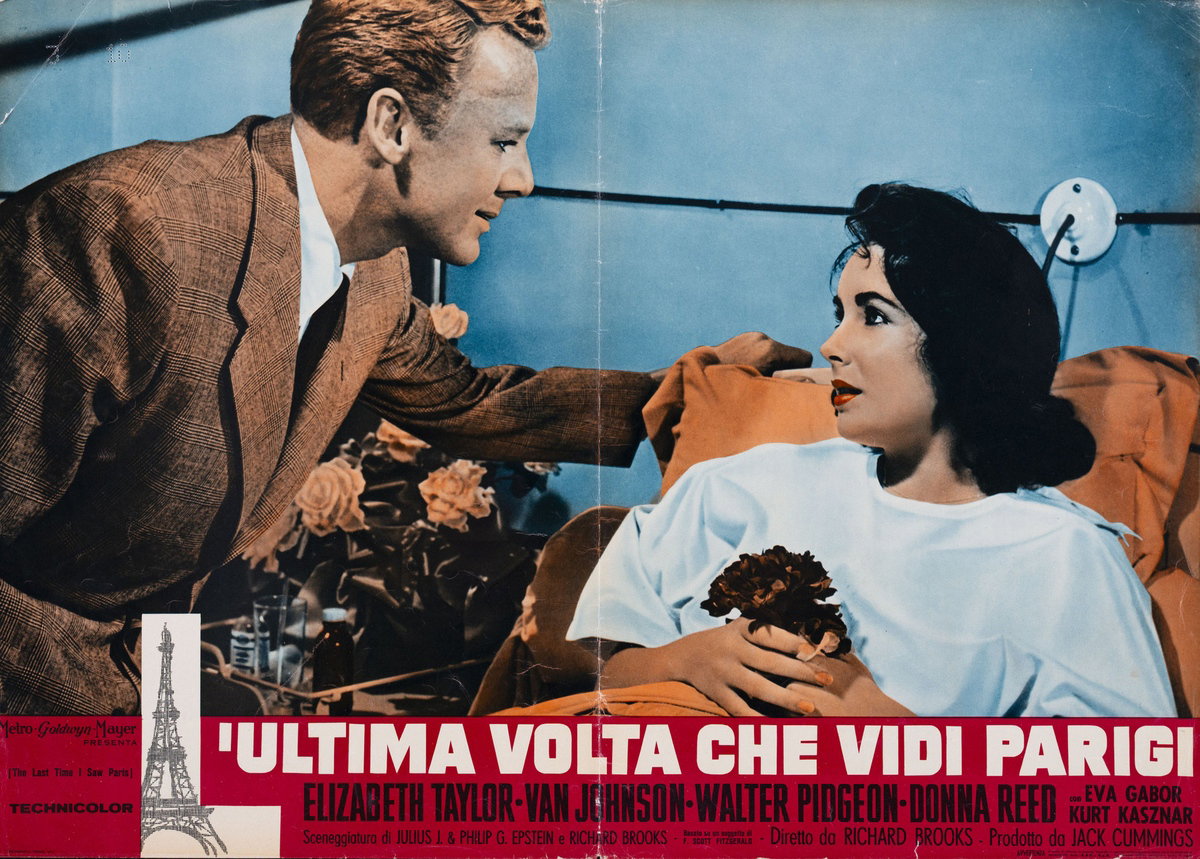 Fotobusta 2 per il film L'ultima volta che vidi Parigi (1954)