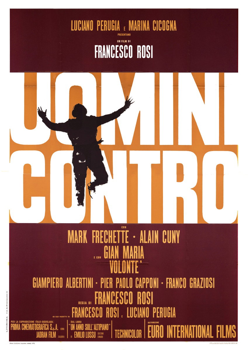 Manifesto 2 per il film Uomini contro (1970)