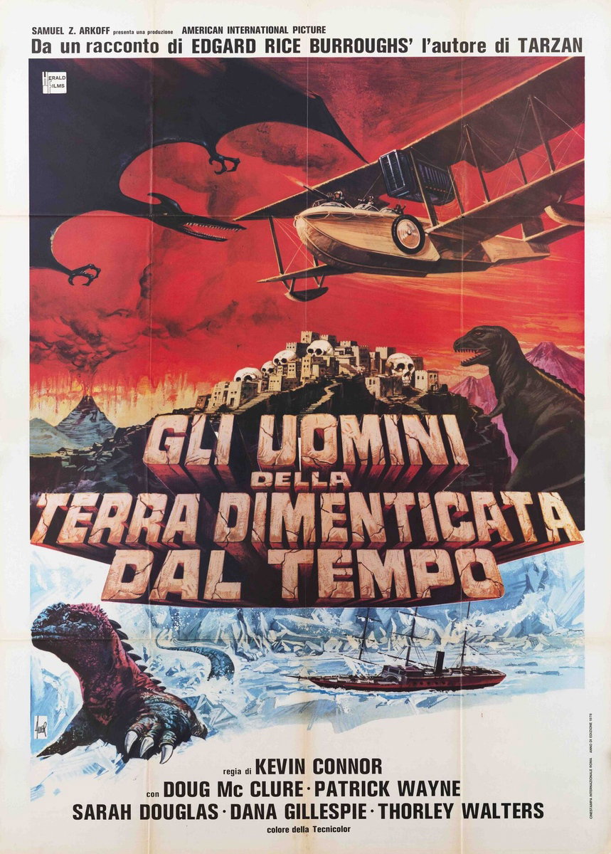Manifesto 2 per il film Gli uomini della terra dimenticata dal tempo (1977)