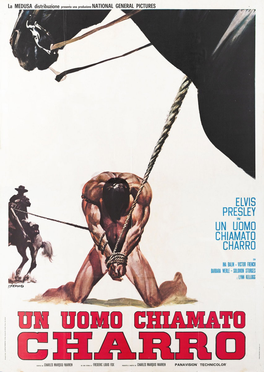 Poster 2 for the film Charro! (1969), painted by Franco Picchioni