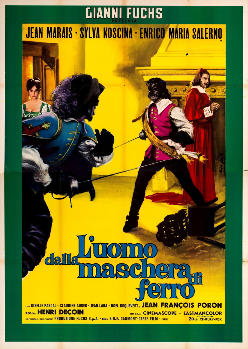 L'uomo dalla maschera di ferro - Manifesto 2