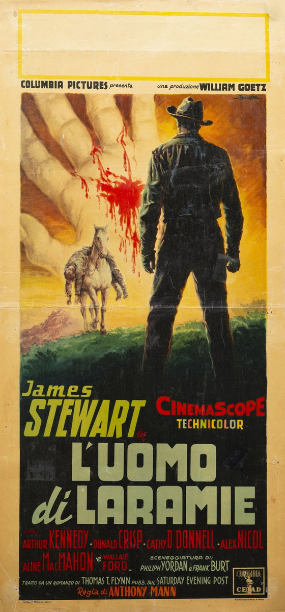 Locandina 2 per il film L'uomo di Laramie (1955), dipinto da Anselmo Ballester