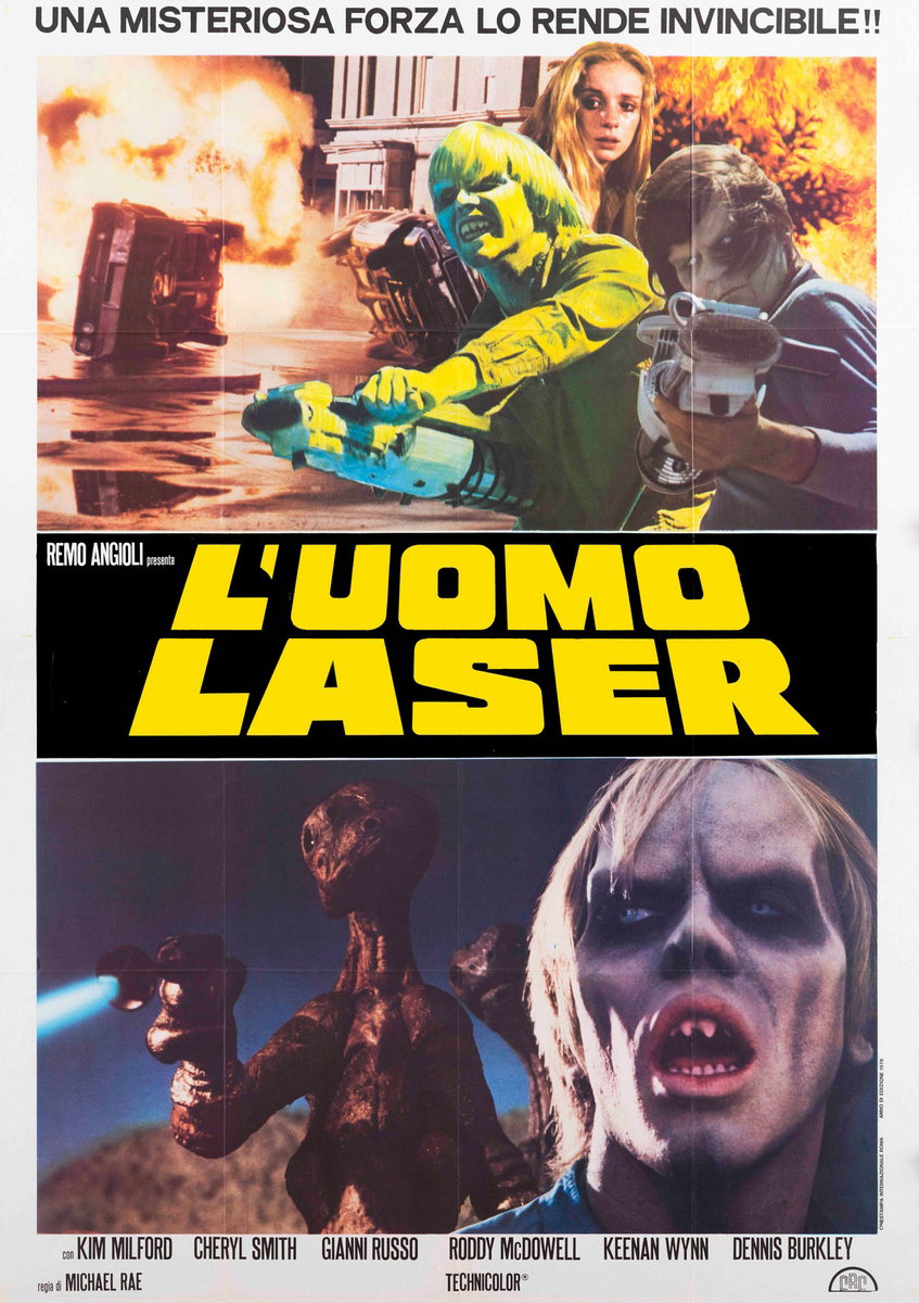 Manifesto 2 per il film L'uomo laser (1978)