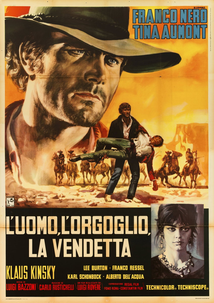 Poster 2 for the film Man, Pride and Vengeance (1967), painted by Renato Casaro (Renè)