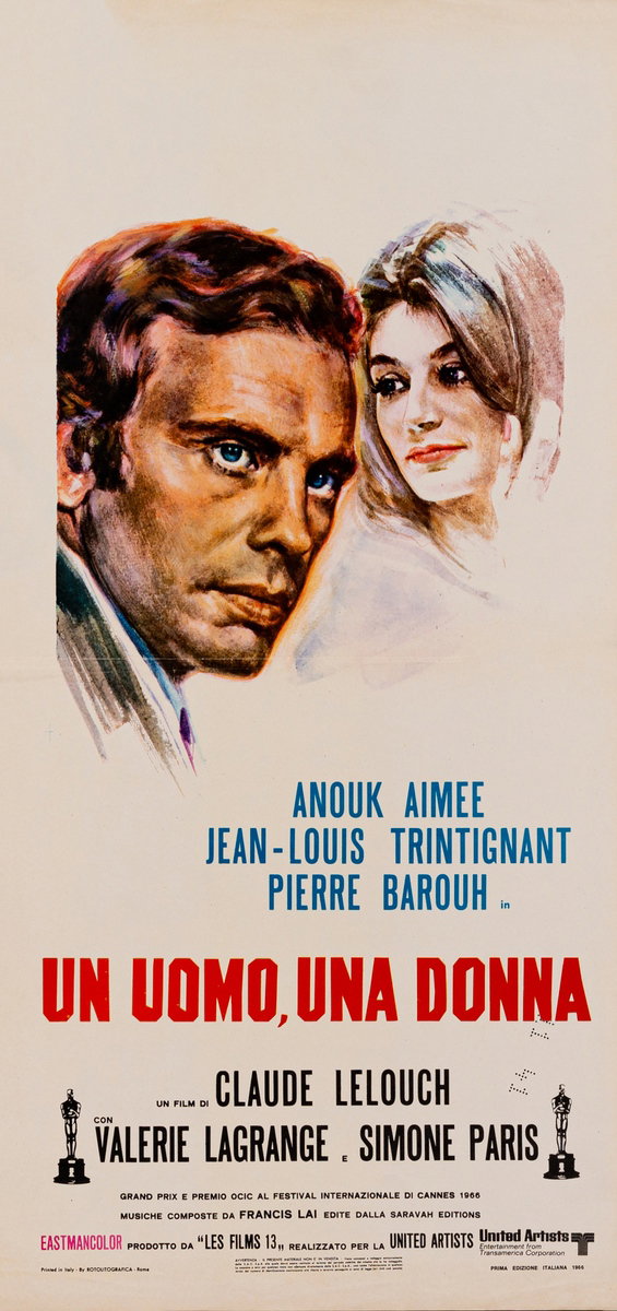 Locandina 2 per il film Un uomo, una donna (1966)