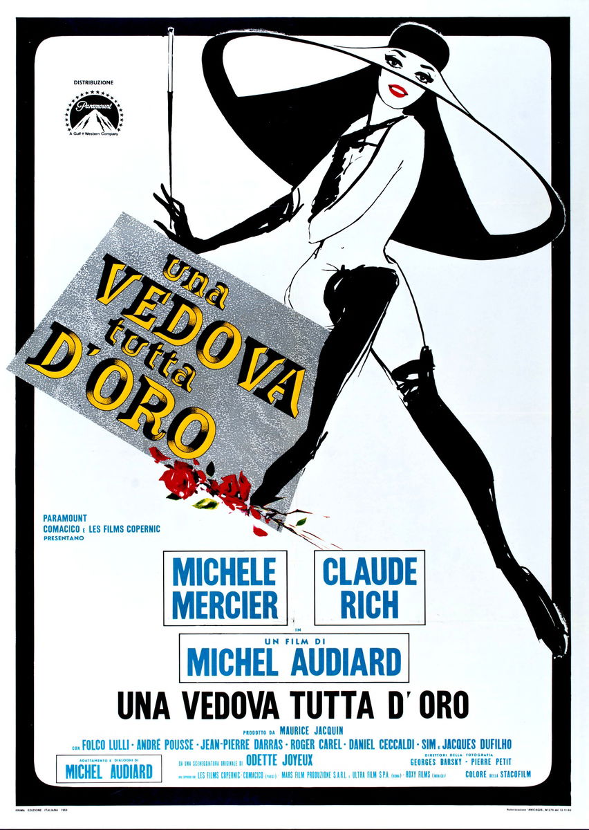 Una vedova tutta d'oro - Manifesto 1