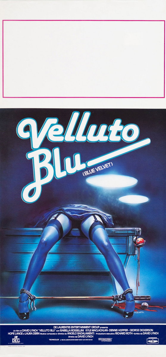 Locandina 2 for the film Blue Velvet (1986), painted by Enzo Sciotti