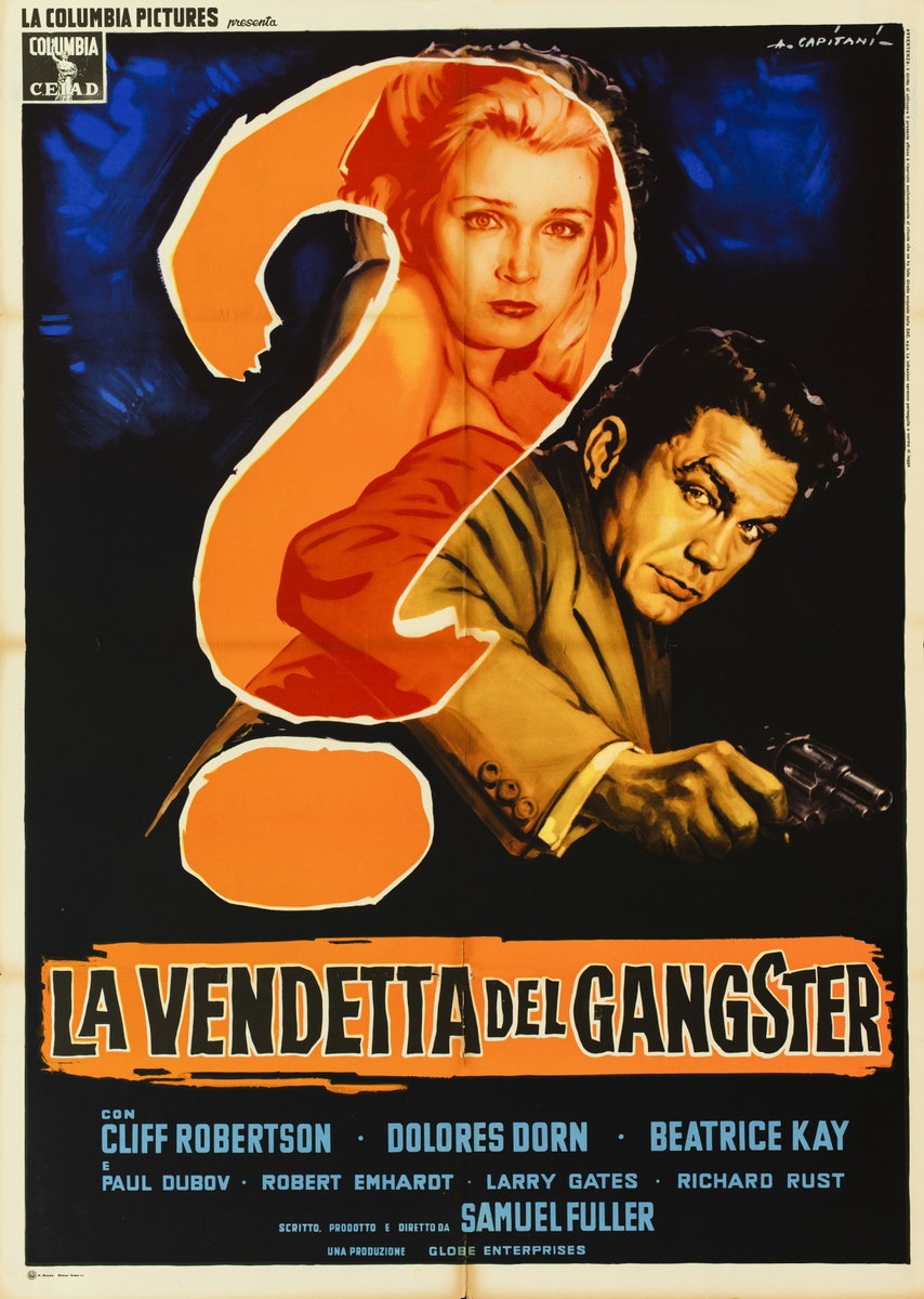 Poster 2 for the film Underworld U.S.A. (1961), painted by Alfredo Capitani