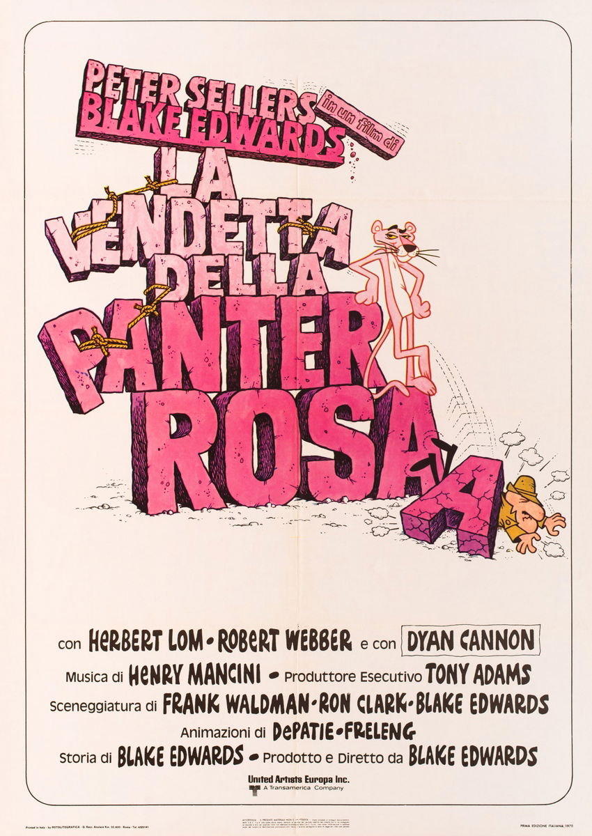 La vendetta della pantera rosa - Manifesto 1