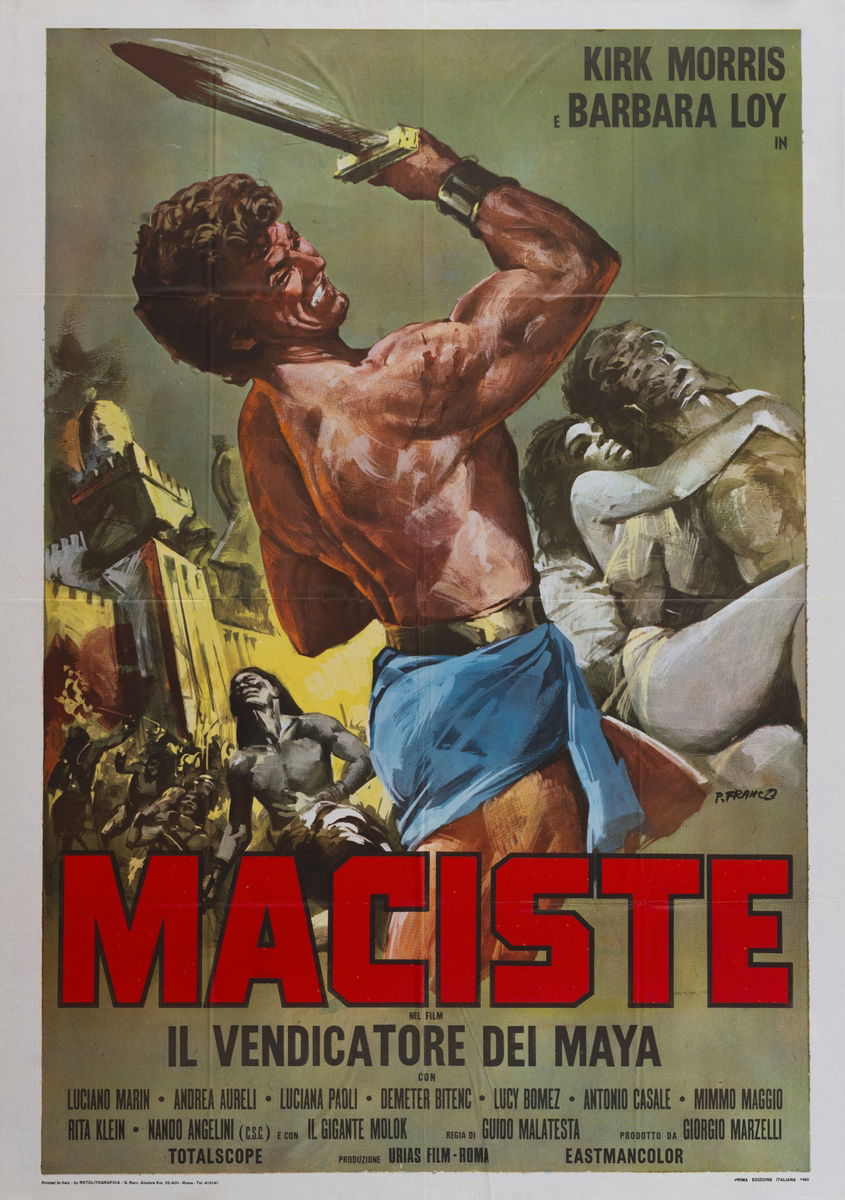 Maciste il vendicatore dei Maya - Manifesto 1