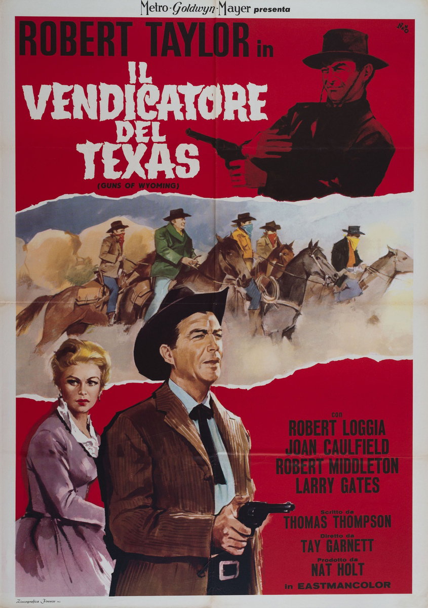 Poster 2 for the film Cattle King (1963), painted by Silvano Campeggi (Nano)