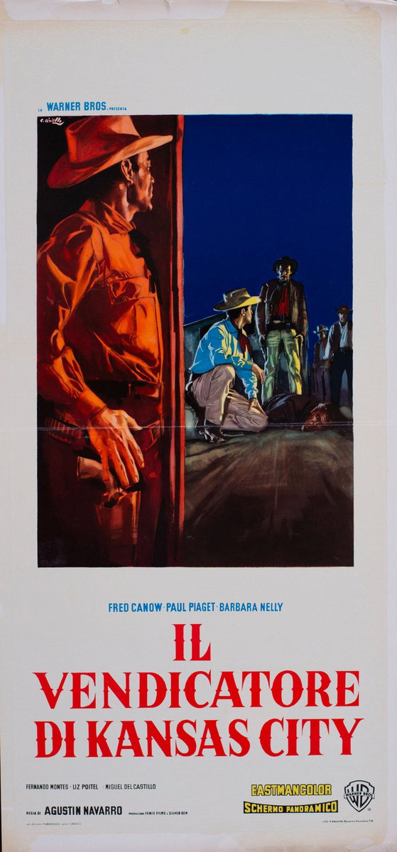 Locandina 2 for the film Four Bullets for Joe (1964), painted by Averardo Ciriello