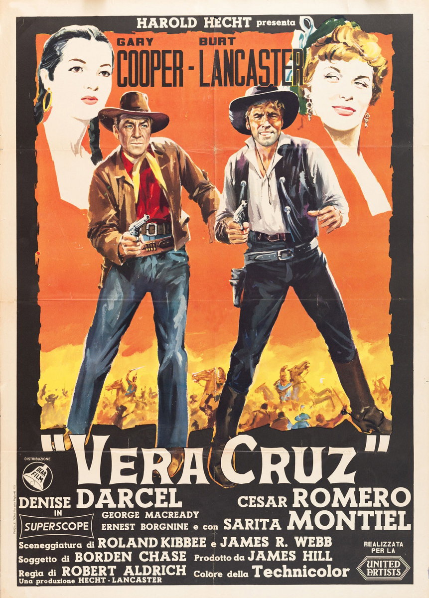 Manifesto 3 per il film Vera Cruz (1954)